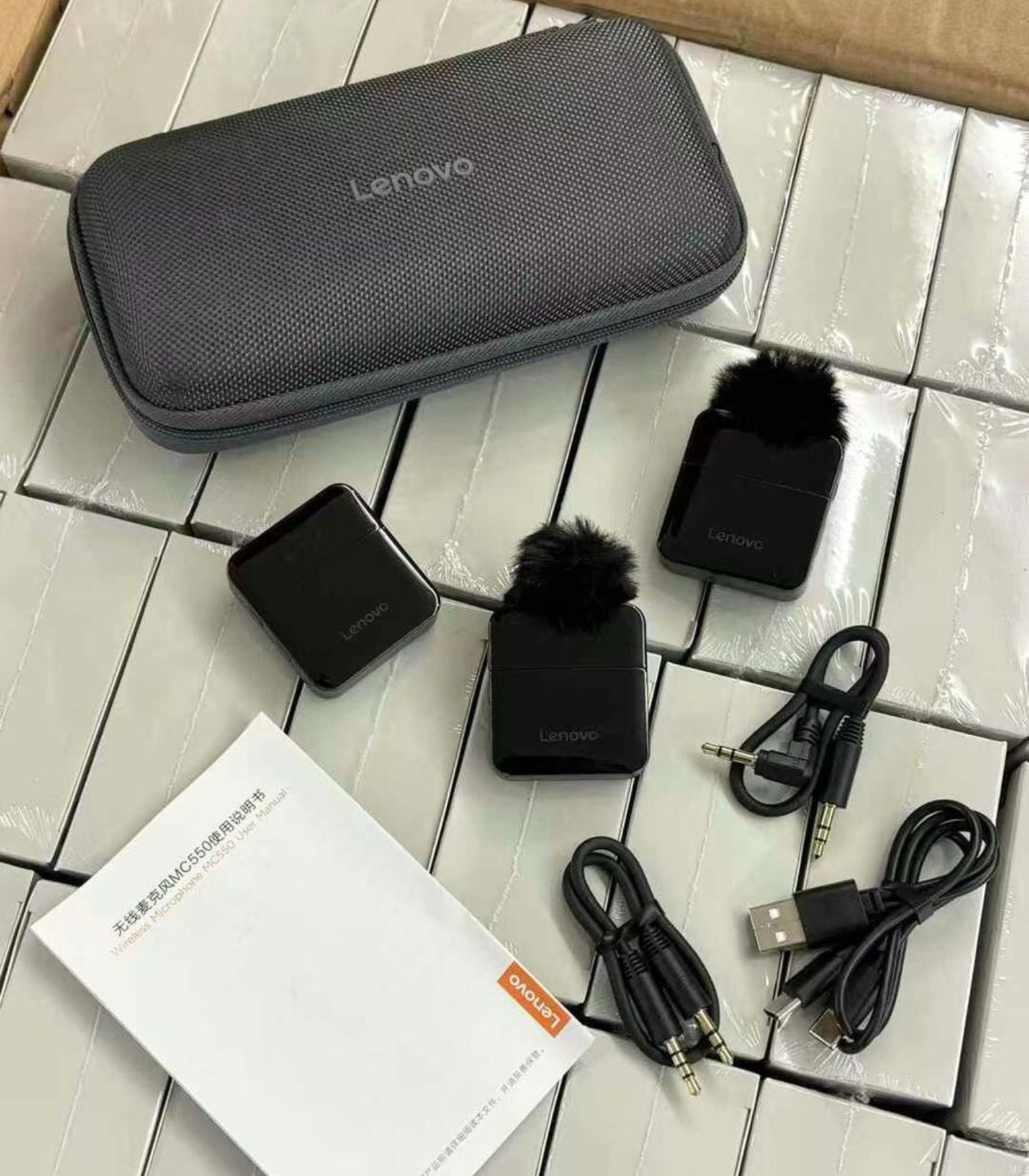 Lenovo Wireless Microphone MC550 – Dual Transmitters, Noise Reduction & DPS Reverberation